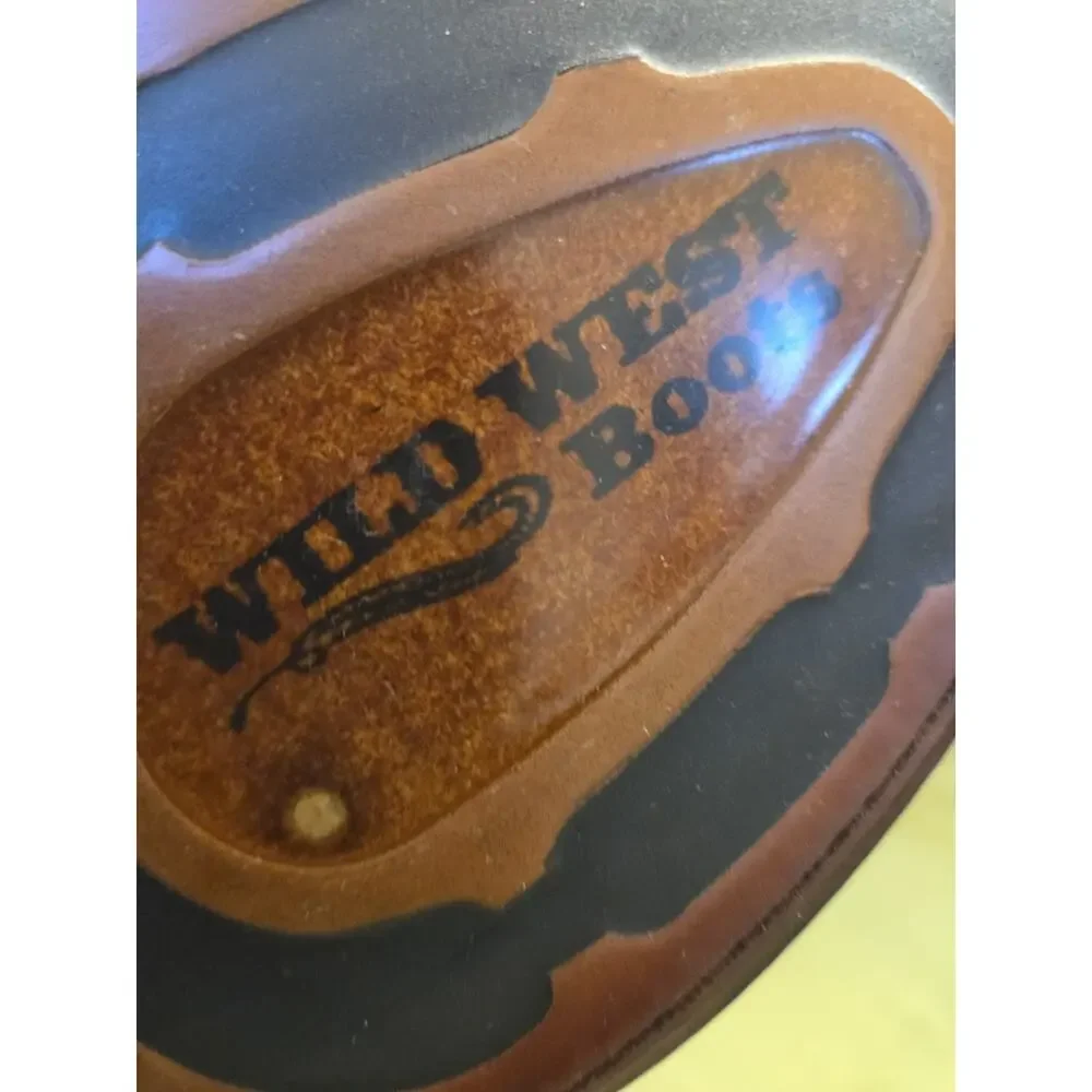 Wild West Burgundy Snake J Toe Cowboy Boot Handmade 299N5707 - Picture 11 of 11